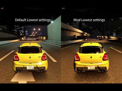 Settings comparison