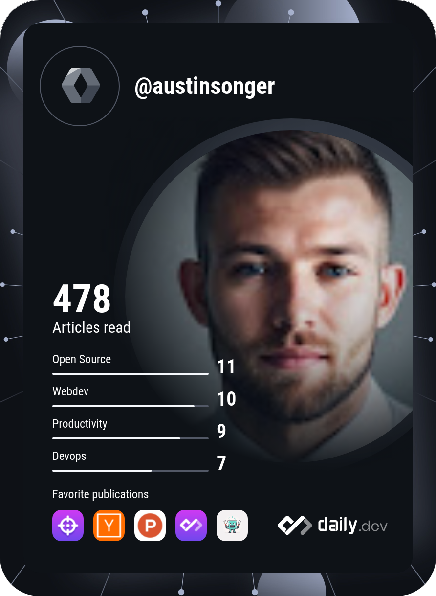 Austin Songer's Dev Card