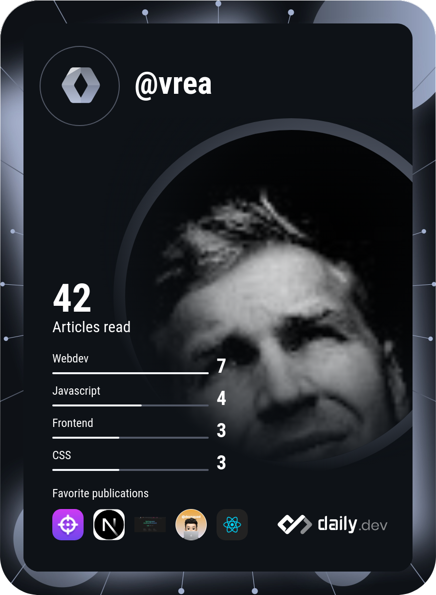 Jonathan Yngfors's Dev Card