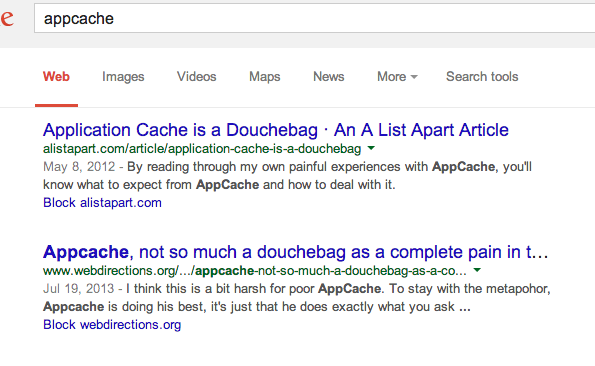 poor appcache