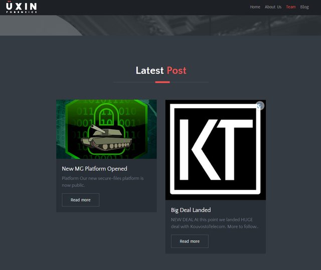 Üxin's website