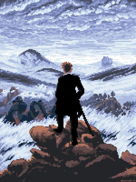 wanderer above the sea of fog - friedrich