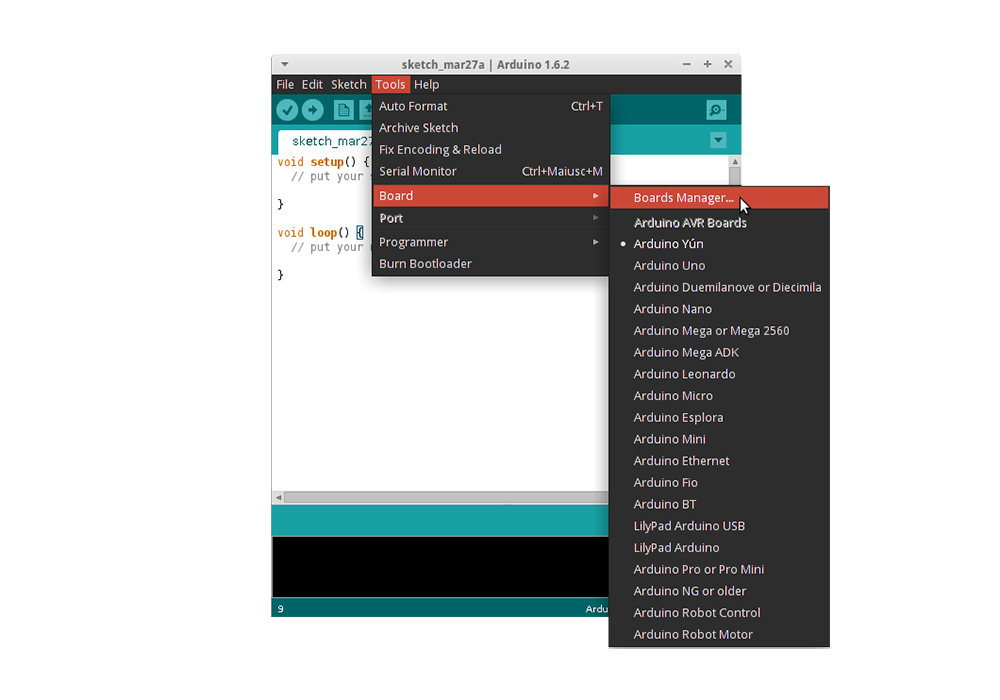 Arduino Boards Manager