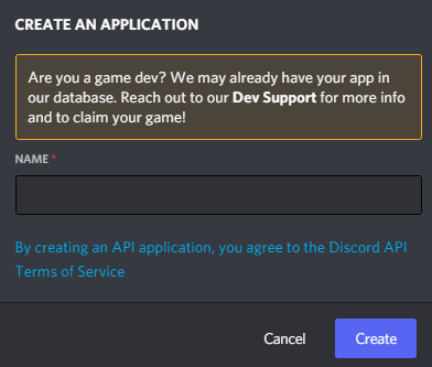 Create application