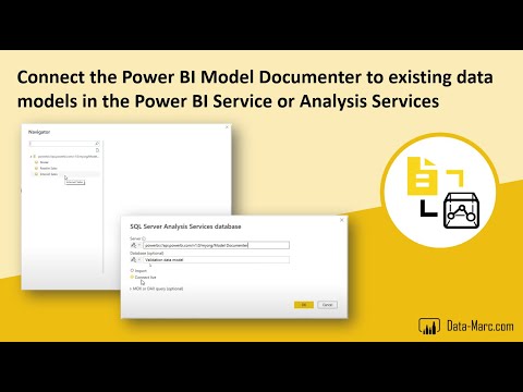 YouTube Video - Power BI Model Documenter - Work with already published models