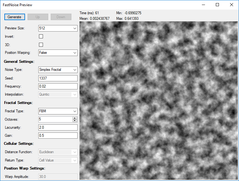 FastNoise Preview