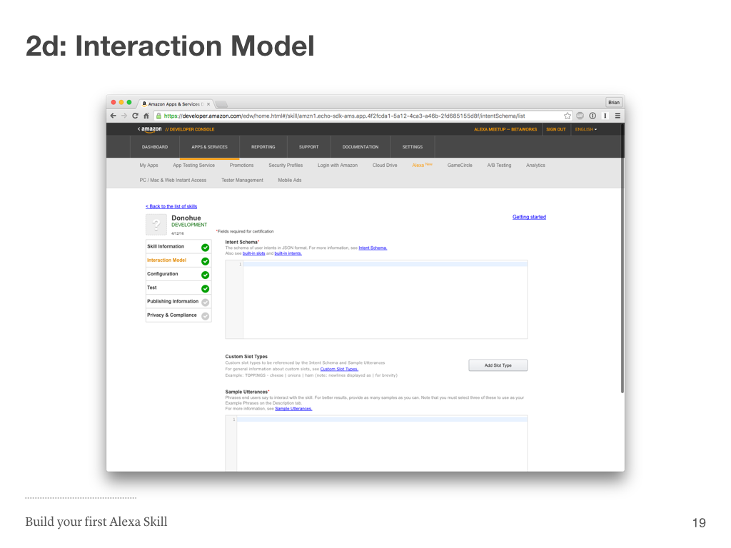 Step 2d: Interaction Model