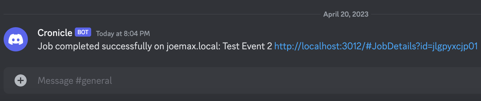 Discord Notification Example