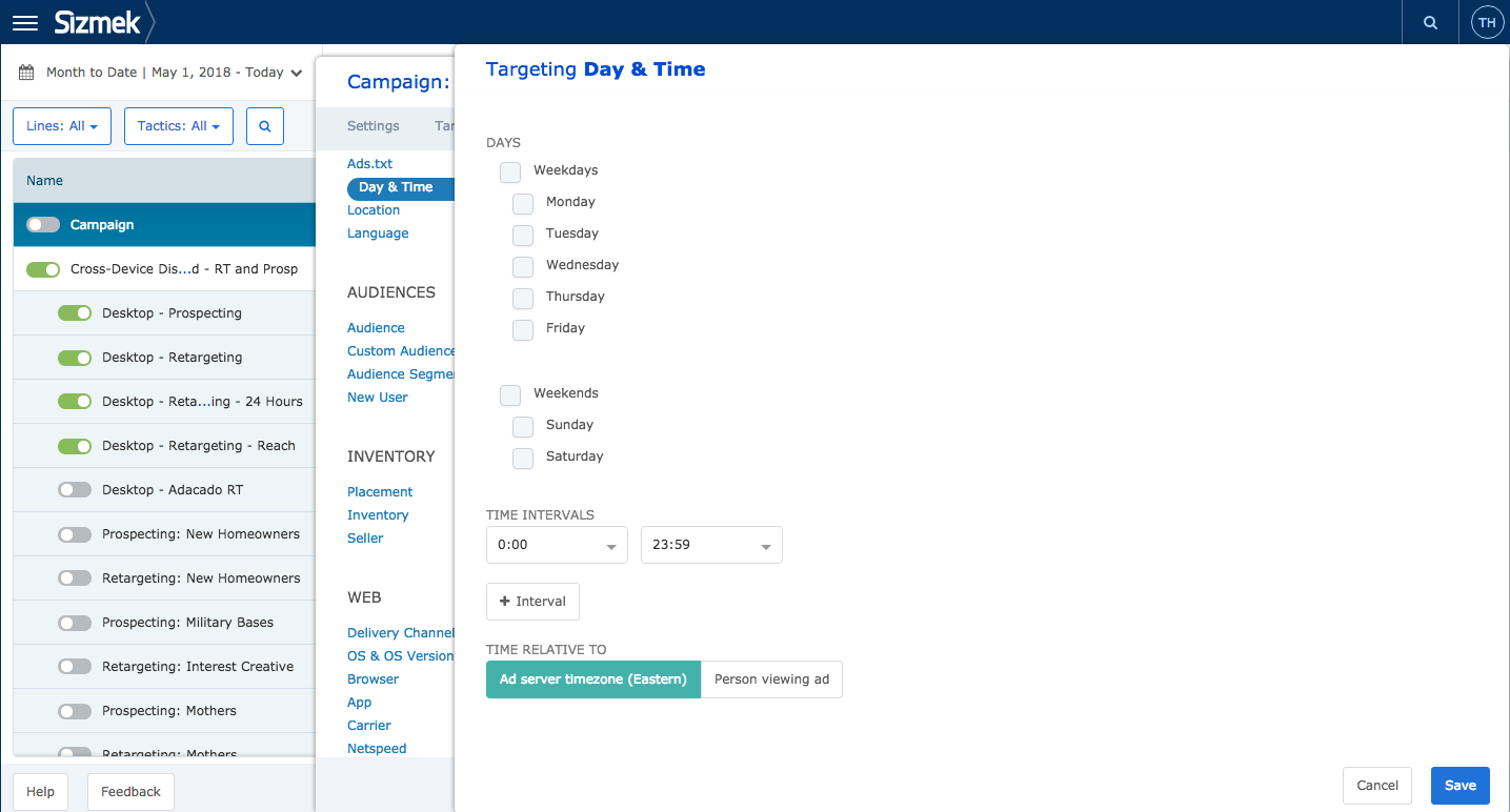 Tabbed Manage Blade Targeting