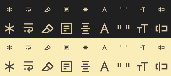 Thick Icon Set