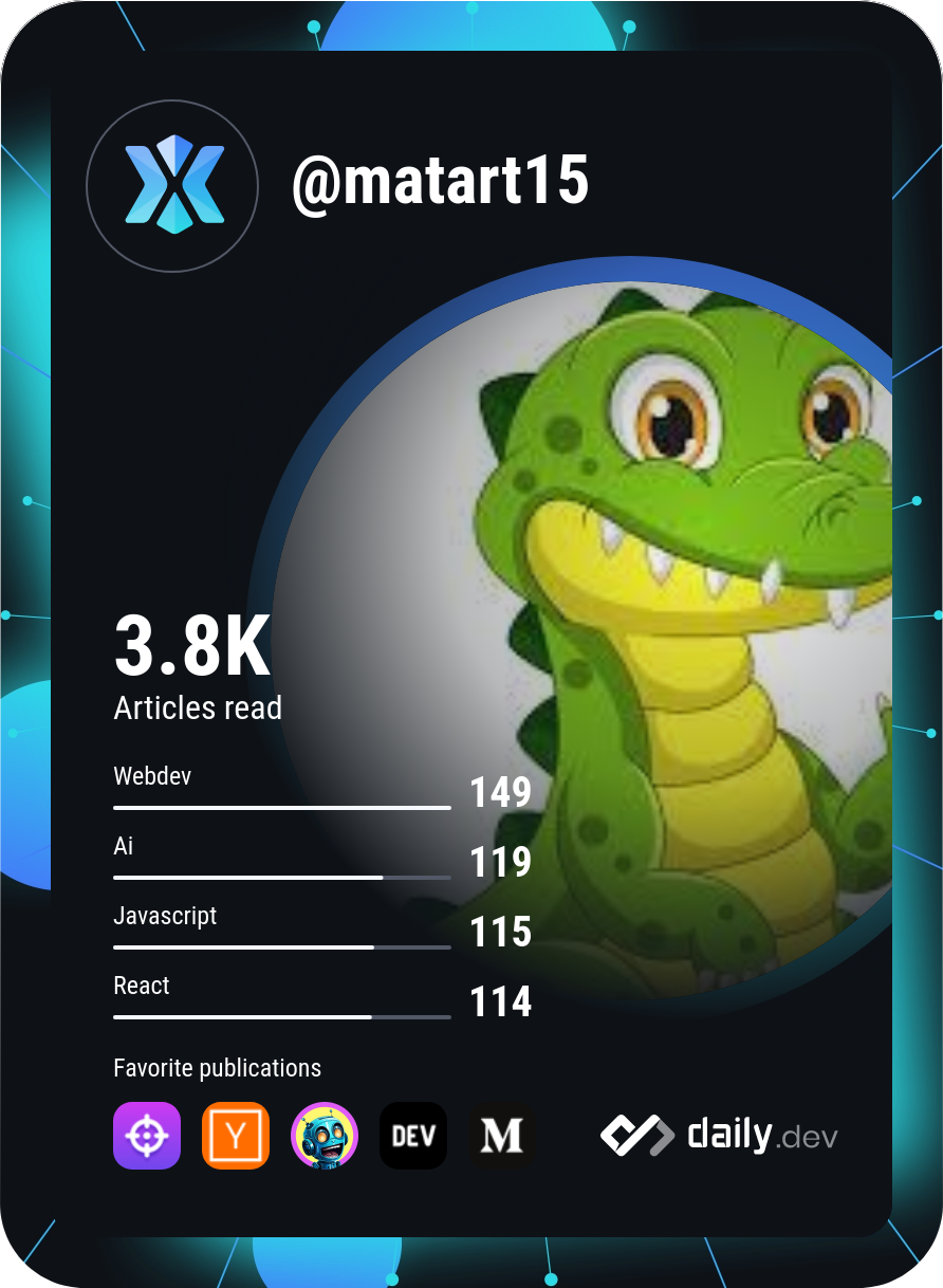 matar's Dev Card