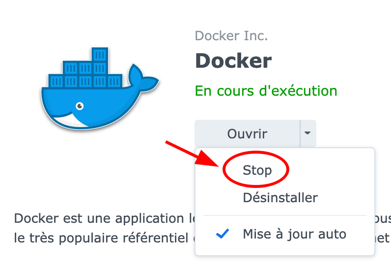 Stop Docker