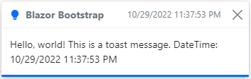 Blazor Bootstrap - Toasts