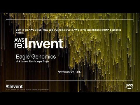 AWS re:invent 2017: Born in the AWS Cloud: How Eagle Genomics Uses AWS to Process Bi (LFS304)