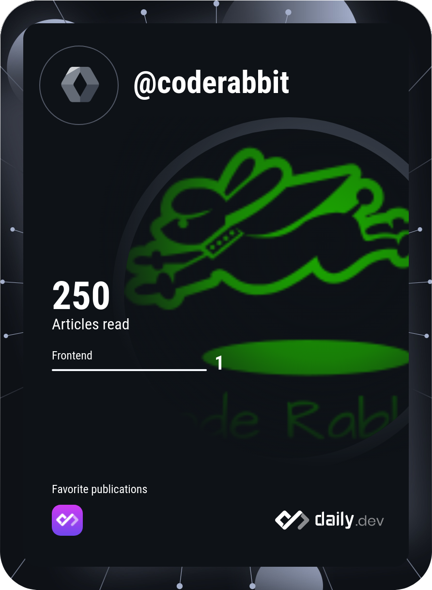 Code RabBit's Dev Card