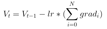 The value of a trainable variable after N steps (using SGD)