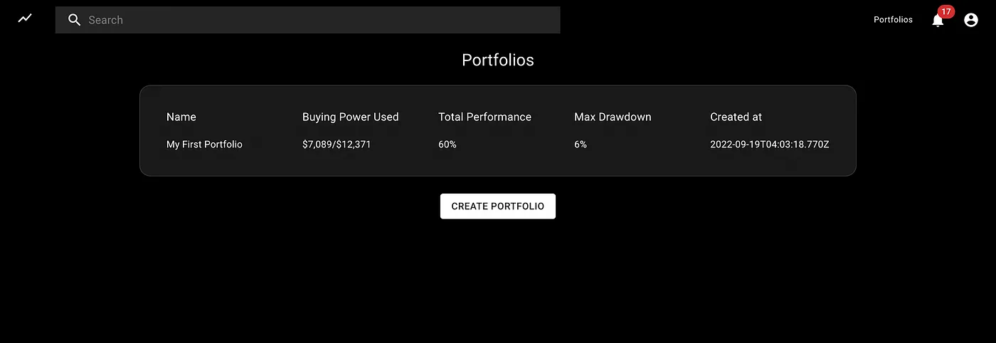 Create unlimited portfolios