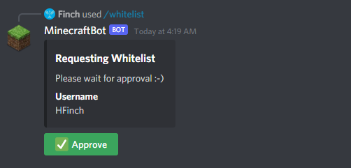 Whitelist Interaction