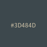 #3D484D